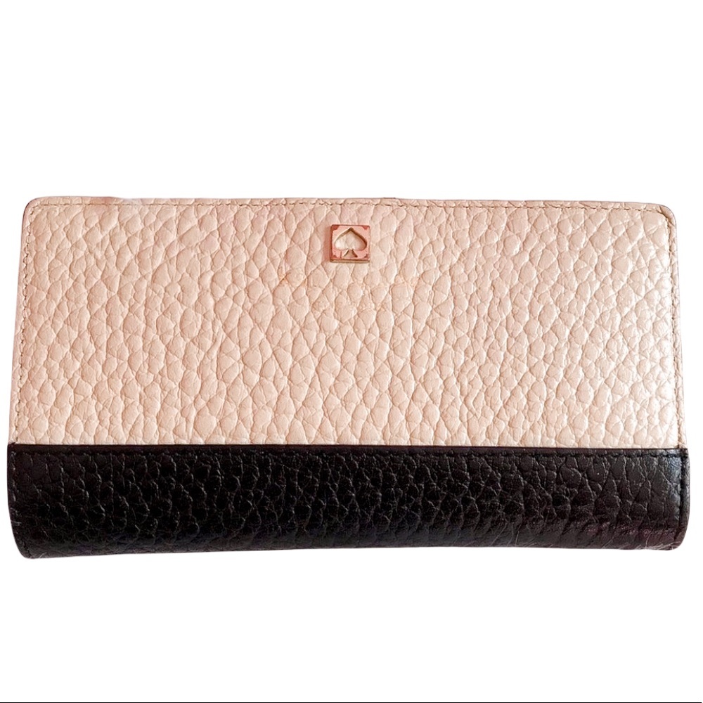 Kate Spade Staci Bifold Colorblock Wallet Cream